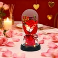 thumbnail image 6 of Lasts Forever Red Roses,Light Up Rose in Glass Dome,Gifts for Wife,Light Up Flower Gift, Ambiance & Gifting, for Valentine Birthday Home Decor, 6 of 6