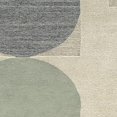 thumbnail image 3 of Benjara Laen 8 x 10 Large Area Rug, Hand Tufted Geometric Shapes, Gray Wool, 3 of 5