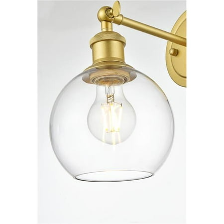 

Living District LD7325W6BRA 110 V E26 1 Light Vanity Wall Lamp Brass