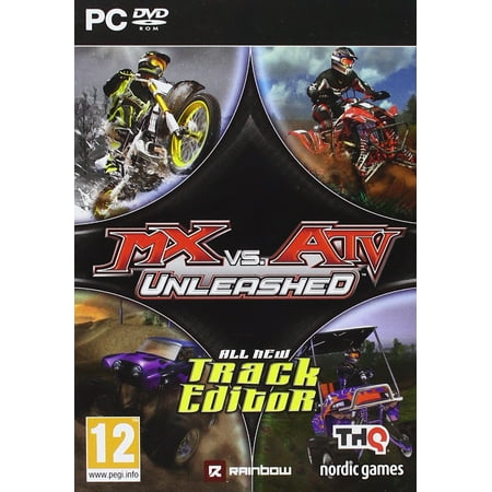 MX vs. ATV Unleashed PC DVDRom - Track Editor Racing Game - (Compete in SuperMoto, Short Track, Hill Climbs, & (Best Car Hill Climb Racing Game)
