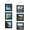 Black, variant on 6x6 Collage Picture Frames Set of 2, Rustic Wooden Real Glass Vertical Hanging 3 Opening 6 by 6 Photo Frame, Rustic Brown