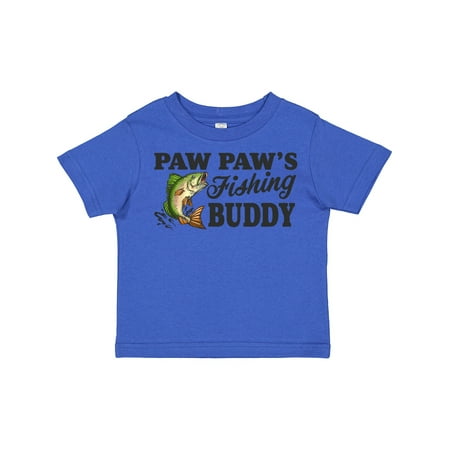 

Inktastic Paw Paw s Fishing Buddy Gift Toddler Boy Girl T-Shirt