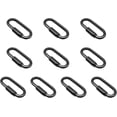 thumbnail image 1 of 10 Pack D Shape Chain Locking 4MM Chain Quick Link Connector Black, 1 of 4
