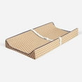 thumbnail image 2 of Bacati - Triangles Orange Quilted Muslin Changing Pad Cover, 2 of 10