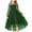 Green, variant on Odeerbi Kids Girls Tiered Tulle Princess Dresses Evening Gowns Cute Formal Dress Long Sleeve Mesh Party Dress Kids Girls Clothes