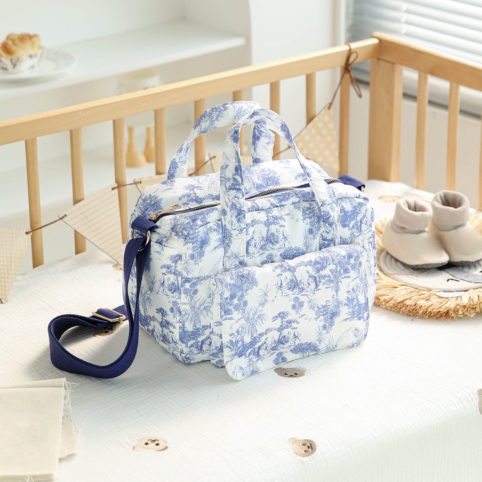 Portable Travel Baby Diaper Bag Multifunction Diaper Backpack Large Capacity Organizer For Parents Daily Gift (style2)