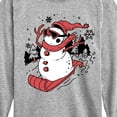 thumbnail image 3 of Instant Message - Snowman Sled Christmas - Toddler & Youth Long Sleeve Graphic T-Shirt, 3 of 6