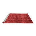 thumbnail image 2 of Ahgly Company Machine Washable Indoor Round Oriental Red Modern Area Rugs, 4' Round, 2 of 4