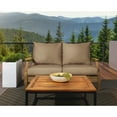 thumbnail image 2 of Sorra Home  Outdoor Valdese Boucle Loveseat Pillow and Cushion Set 30 in W x 27 in D x 5 in H - Wheat, 2 of 5
