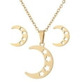 thumbnail image 1 of FcBaudy Boucles d'Oreilles pour Femmes, Cadeaux pour Femmes Ensemble de Pendentif de Mode pour Femmes Collier Clavicule Coloré Boucles d'Oreilles Exquises Collier Alphabet, 1 of 1