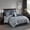King Navy+Silver#1, variant on Cotton Bedding Set 8 Piece Jacquard Comforter Set Navy/Silver Queen,Comforter Set