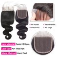 thumbnail image 3 of Mechones de pelo con cierre YIBUSI 12A Brazilian Body Wave 3x26-28-30 + 20 cm, 3 of 6