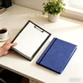 thumbnail image 1 of Aufmer Foldable A4 Size Clipboard File Folder Expanding Document Organizer With Elastic Strap For School Office Business People(Blue), 1 of 6