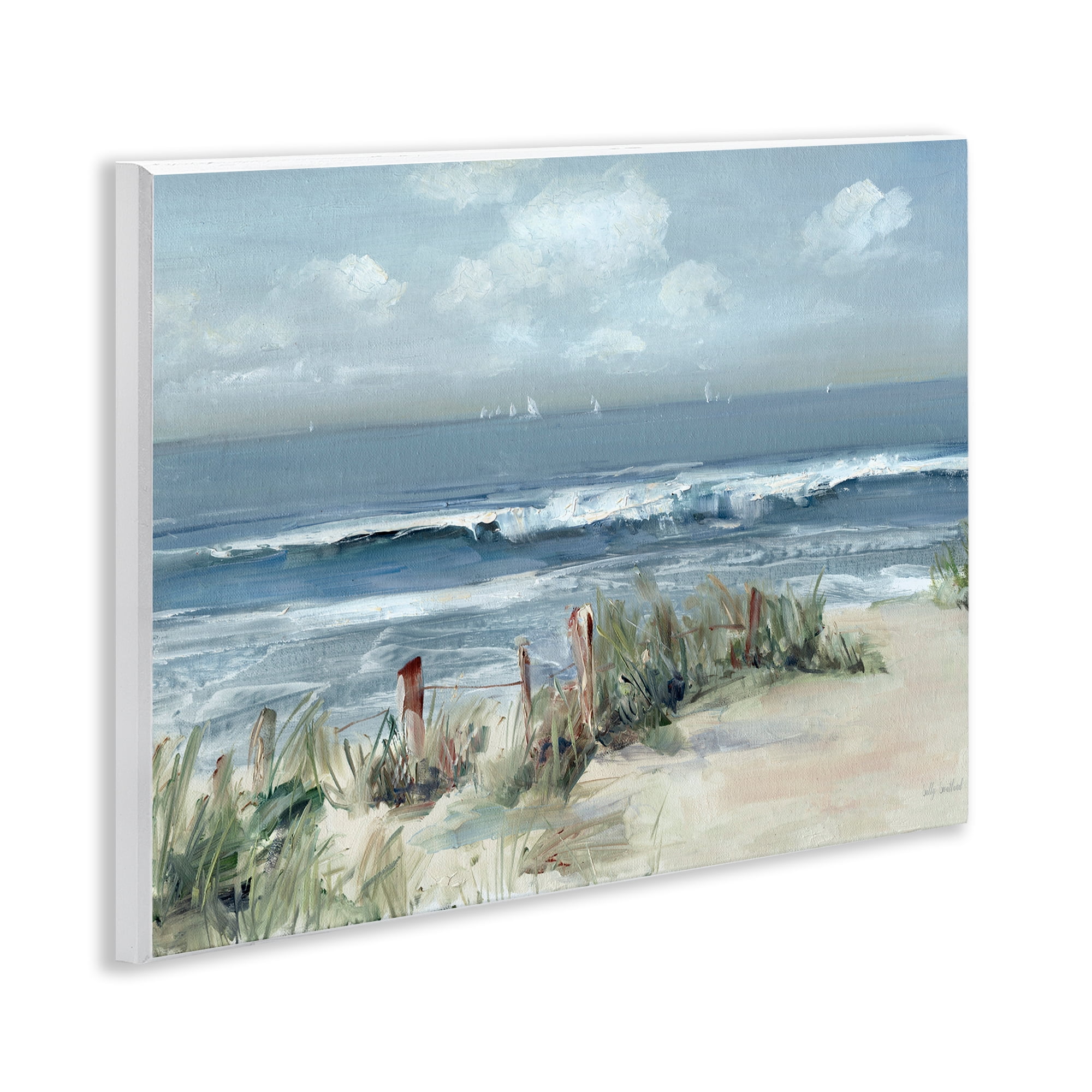Stupell Industries Brushed Expression of Coast Wall Plaque Art, design by Sally Swatland
