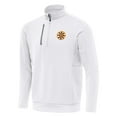 thumbnail image 2 of Men's Antigua White Boston Bruins Generation Quarter-Zip Pullover Top, 2 of 3