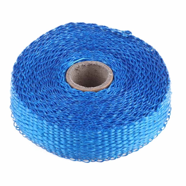 Rollo de Aislamiente Térmico para Escape de Coche de 5M Con 4 Bridas para Cables de Acero Inoxidable para Automóril
