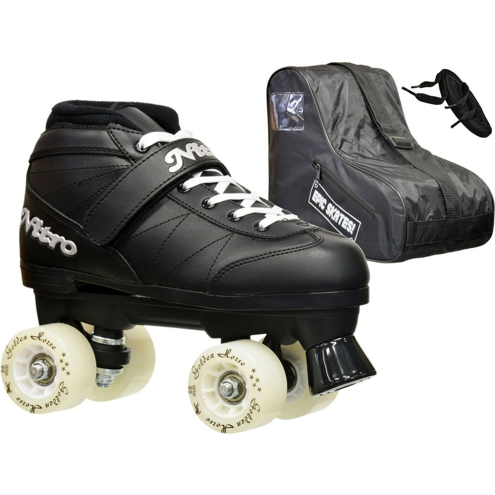Epic LightUp Super Nitro White Speed Skates Package