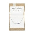 thumbnail image 2 of Ladies Brilliance Fine Jewelry Sterling Silver Plated Simulated Amethyst Mom Necklace, 18", 2 of 2