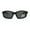 Shiny Black, variant on Mens TAC Polarized Lens Aerodynamic Warp Sport Performance Plastic Sunglasses Silver Black