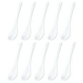 thumbnail image 2 of EeaseCA 10 Pcs Household Ceramic Spoons Portable Mixing Spoons Tea Spoons (White), 2 of 8