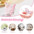 thumbnail image 4 of Toystoory Idea avanzada de regalo de mariposa de cristal para cualquier ocasión Mariposa de cristal hecha a mano Artesanía rosa, 4 of 6
