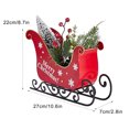 thumbnail image 2 of Metal Sleigh Christmas Santa Sleigh Basket Table Christmas Decor Baskets For Gifts Empty Decor For Holiday Table, 2 of 5