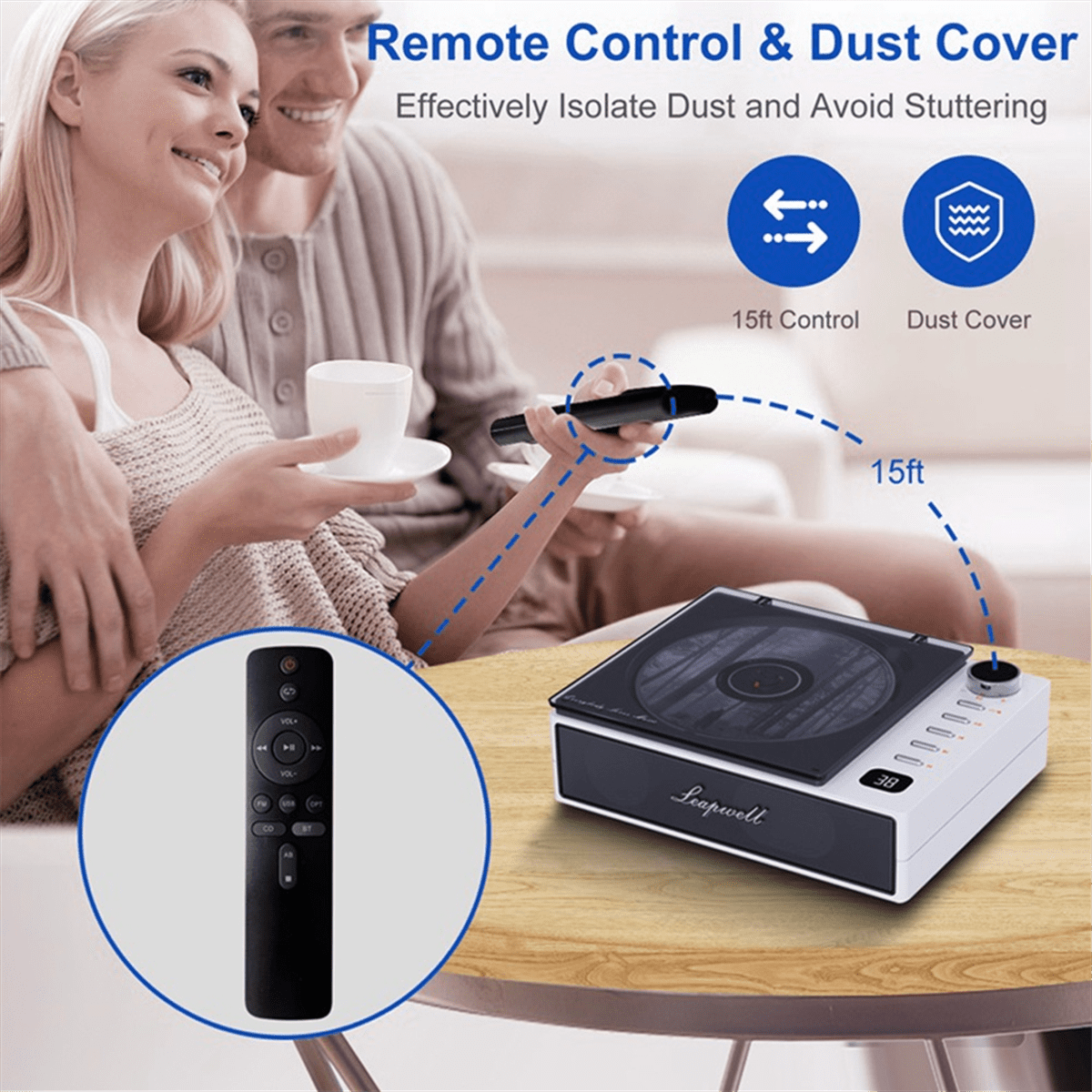 Portable Cd Player Wireless Bluetooth Speakers FM Radio Music Album Player Home CD Machine English AB Repeater