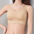 thumbnail image 6 of Jinhomg Women's Everyday Bras, Wireless Wide Strap Seamless Full Coverage Bra for daily, work and T-shirt wear, Pull-On Closure, Solid No Print, Wide Strap Support Khaki L, 6 of 10