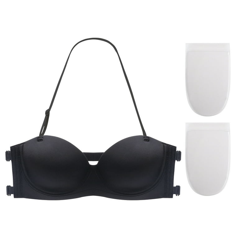 Silicon Breast Lift Stick Brq Soft Bra Tops Women Adjustable Push Up Bra  Breast Support Tape Basic Bras Brass Off Hear Black : : Fashion