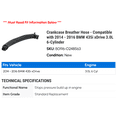 thumbnail image 2 of Crankcase Breather Hose - Compatible with 2014 - 2016 BMW 435i xDrive 3.0L 6-Cylinder 2015, 2 of 2