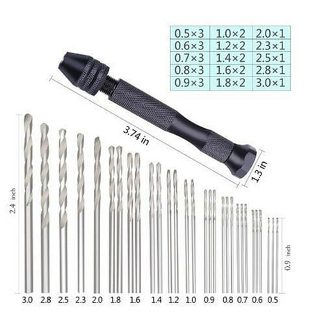 

Mini Aluminum Hand Drill Alloy Steel Drill Rotary Tool Wooden Drill