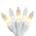 thumbnail image 1 of Set of 100 Clear and Frosted Candlelight Mini Christmas Lights 4.25" Spacing - White Wire, 1 of 2