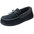 thumbnail image 3 of VONMAY Men's Moccasin Slippers Fuzzy House Shoes with Whipstitch Indoor Outdoor, 3 of 7