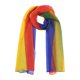 thumbnail image 1 of INSPIRAR CHIC Bufanda de Mujer Chiffon Seda Color Gradiente Ligera Larga Chal Rojo Amarillo Verde Azul, 1 of 8