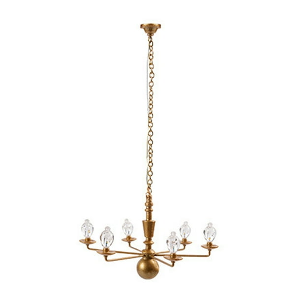Advancent Luz de techo en miniatura, minicandelabro realista, de arena, juguete, tamaño de muñeca, accesorio de iluminación para sala de estar y Artesanía A Advancent HA061244-01