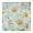 Lightblue Daisy Flower, variant on Lightgreen Daisy Flower White Blooms Pattern Square Fitted Tablecloth with Elastic Edge,Square Table Cover,Washable Elastic Table Cover for Home Kitchen Party Decor 34"x34"