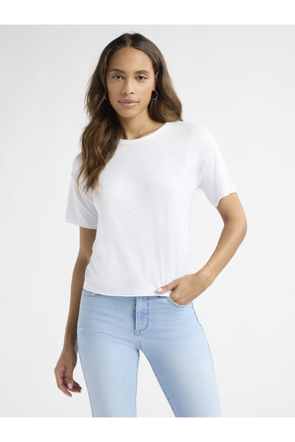 Sofia by Sofia Vergara Women's and Women's Plus Size Sofia Tee with Short Sleeves, Sizes XS-4X