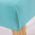 thumbnail image 2 of Tiffany Blue - Funda para silla de 3 piezas, funda de comedor de 6 piezas para ajuste universal, licra elástica, muy fácil de limpiar y duradera, decoración de ramo, hotel, restaurante, 2 of 5