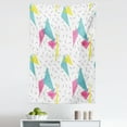 thumbnail image 1 of Abstract Tapestry, Memphis Style Modern Geometric Forms with Lines Colorful Triangles Graphic, Fabric Wall Hanging Decor for Bedroom Living Room Dorm, 5 Sizes, Multicolor, by Ambesonne, 1 of 1