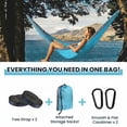 thumbnail image 3 of KOYMISKU Camping Hammock, 440 lbs Lightweight Portable Hammock with Tree Straps & Carry Bag for Hiking Beach Travel, 3 of 8