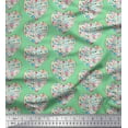 thumbnail image 1 of Soimoi Cotton Voile Fabric Leaves,Floral & Heart Print Fabric by Yard 42 Inch Wide, 1 of 1