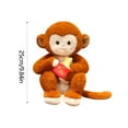 thumbnail image 2 of Eoozwa French Fries Monkey Plush Doll Hand Carry Soft Stuffed Animal Soothing Sleep Pillow Cute Gift for All Ages Home Decor, 2 of 6