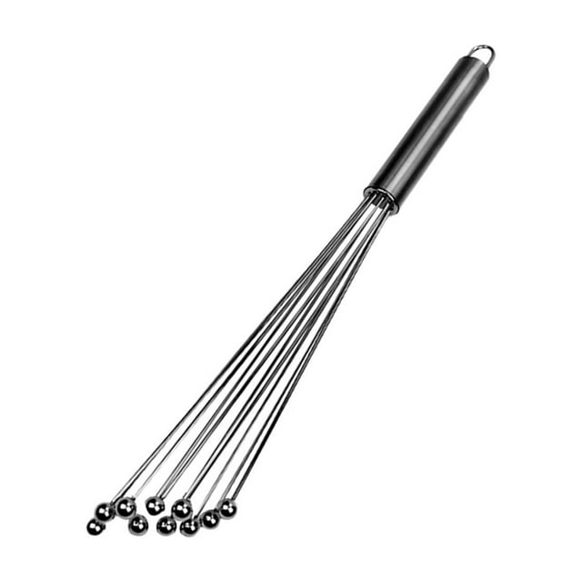 Batidor de bola de acero inoxidable, batidora de cocina, agitador de mano, utensilio de cocina portátil estilo A