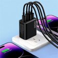 thumbnail image 5 of DEBGFS 2 in 1 Charger  120w Fast Charger Module with 2 Type-C/2 USB Ports and Cable  All in 1 Charging Adapter Wall Plug for Phone  Laptops  Tablet,black,freesize, 5 of 5