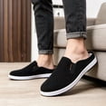 thumbnail image 6 of CHICVOMEY Mules for Men Closed Toe Canvas Slip on Non Slip Breathable Lightweight Casual Outdoor Walking Shoes, 6 of 7