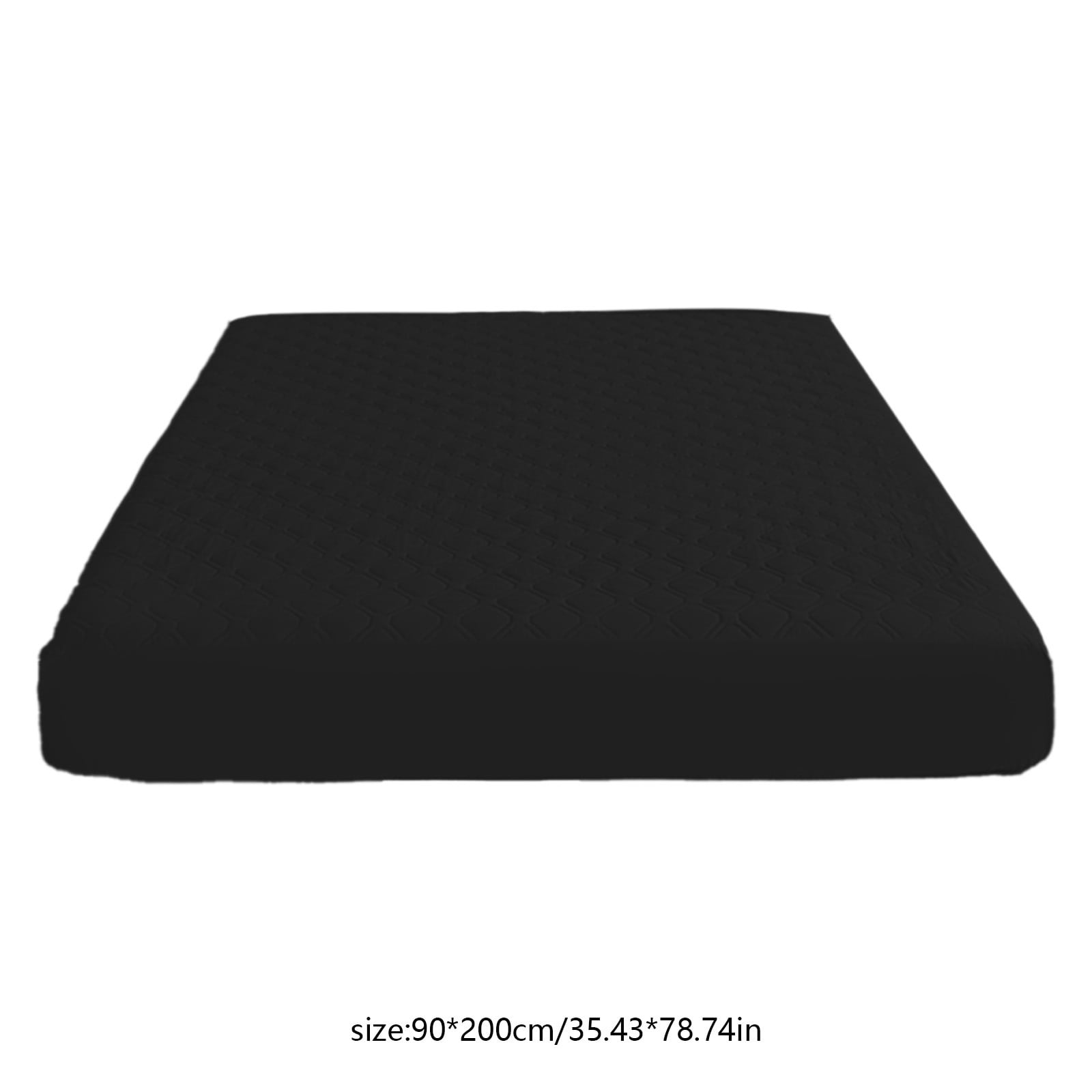 90x200cm Waterproof Mattress Protector Non-slip Soft Fibre Fixed Mattress Cover Ideal for Naked Sleeper