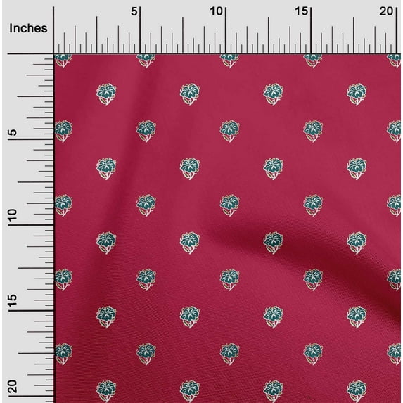 oneOone Cotton Flex Fabric Floral Block Fabric Prints By Yard 40 Inch Wide