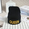 thumbnail image 5 of Winter Warm Skullies Beanies Knit King Queen Hat Skullies Bonnet Hats For Men Women Beanie Ski Embroidery Cap S4, 5 of 6
