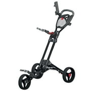 Spin It Golf Products GCPro2-Blk 3 Wheel Golf Push Cart, Black