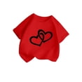 thumbnail image 3 of WEAIXIMIUNG T-Shirts Blancs pour Enfants en Gros Filles Mignons Graphiques Col Rond Manches Courtes T-Shirt Décontracté d'Été 120, 3 of 5
